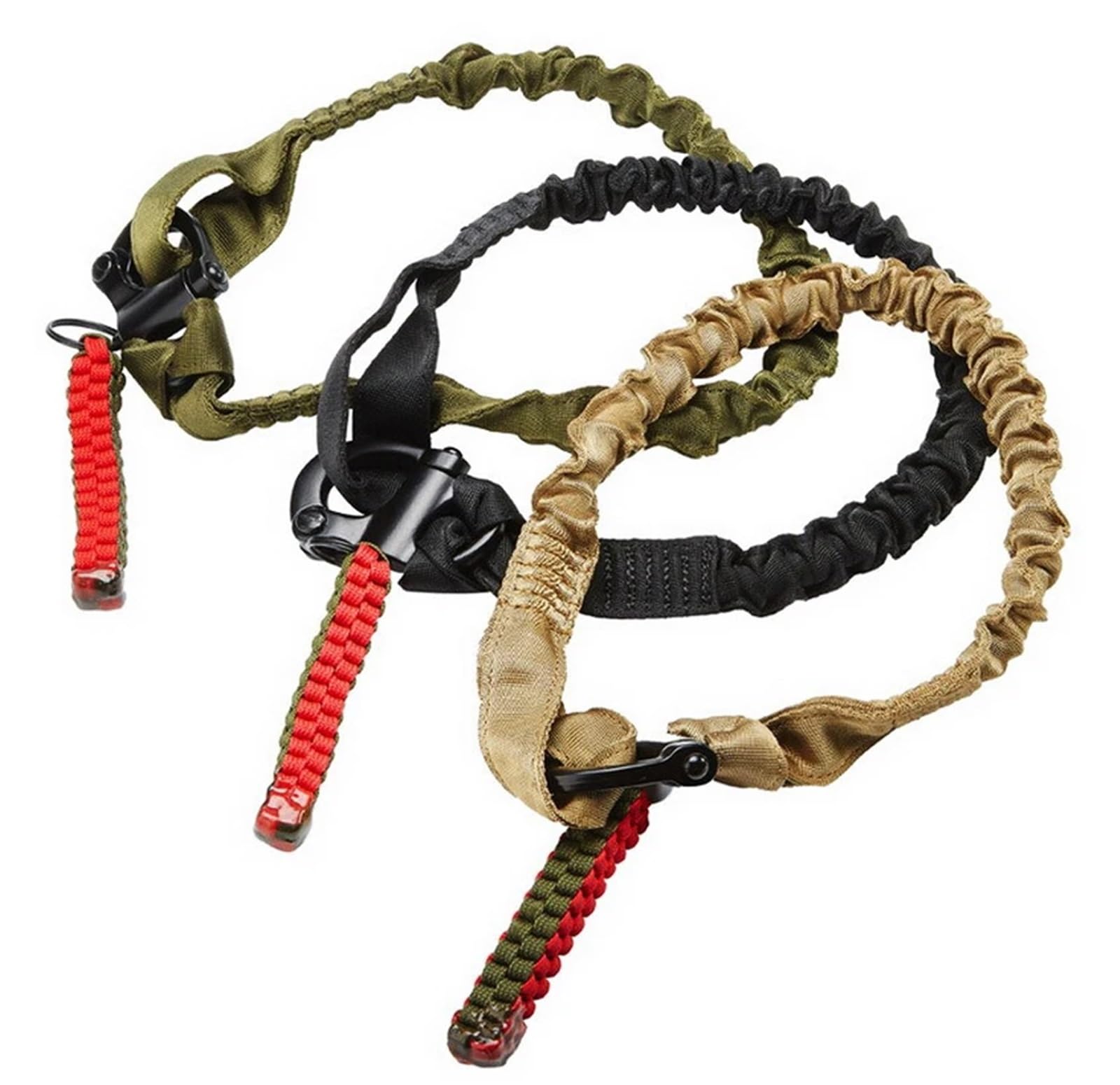 4PCS Imbracatura protettiva for arrampicata con cordino for for fucile di sicurezza a sgancio rapido da 4 pezzi Per Attrezzi(Beige)