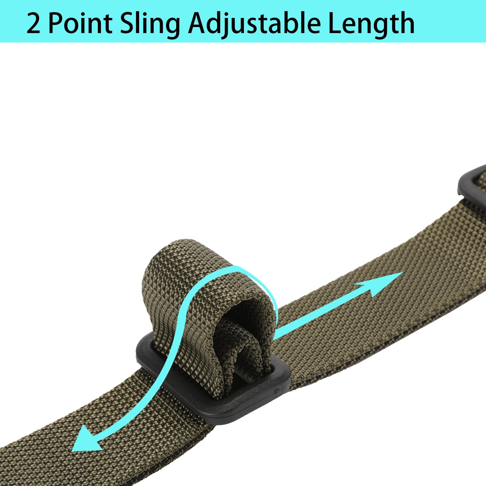 2 Point Traditional Sling Two-Point Sling Adjustable Length for Outdoor Sport
