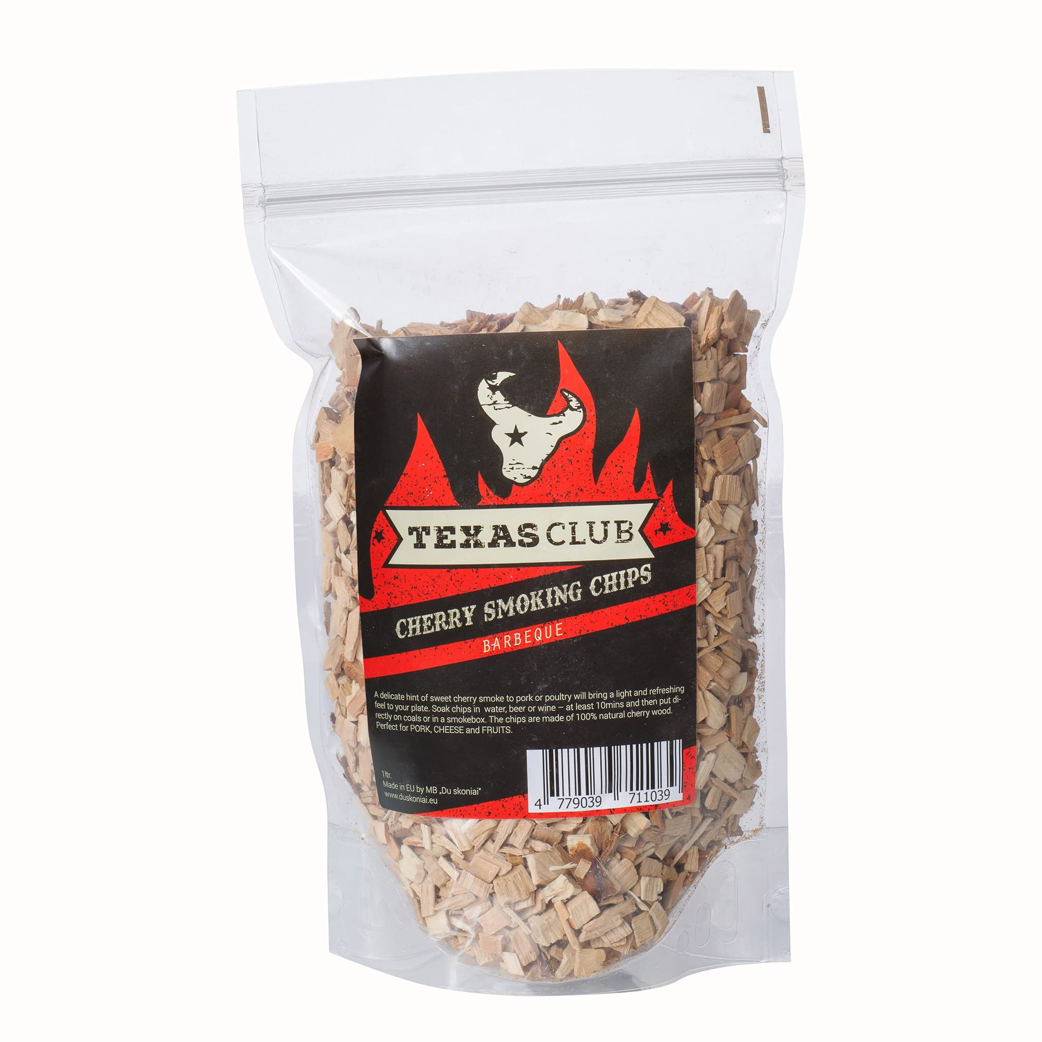 TEXAS CLUB Smoking Wood Chunks Perfect BBQ Grill and Outdoor Picnic (Cherry)