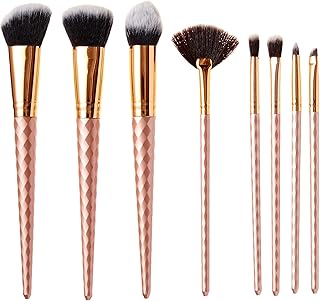 Makeup Brush Set 8pcs Rose Gold Make up Brushes HK Professional Art Cosmetics