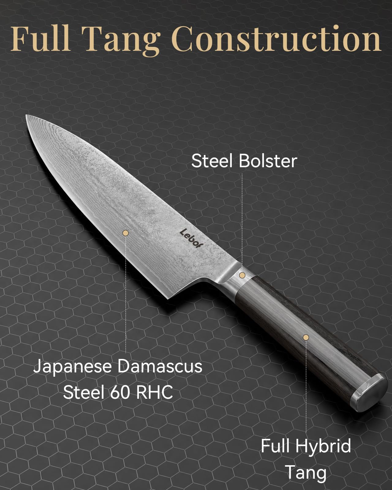 8 Inch Damascus Chef Knife, 67-Layer VG10 Core, Gift Box — Amazon image 6