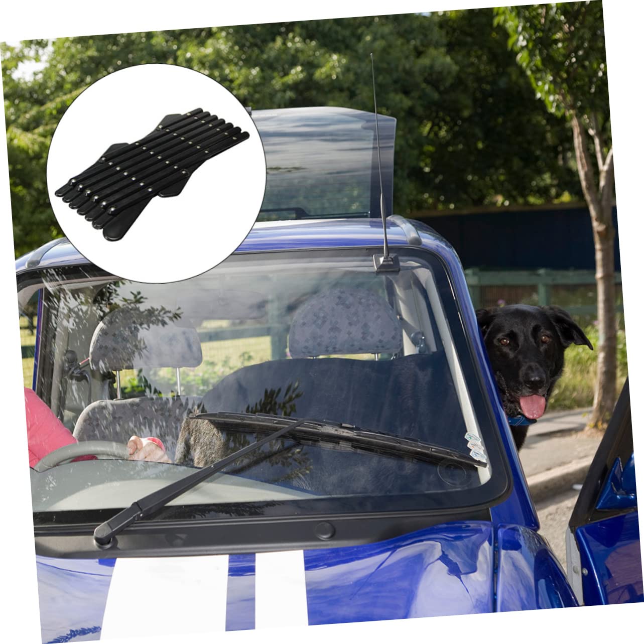 GRIRIW 1Pc Pet Window Protection Fence Car Door Pet Gate for Enhanced Security Durable Material Easy Installation Pet Supplies for Car
