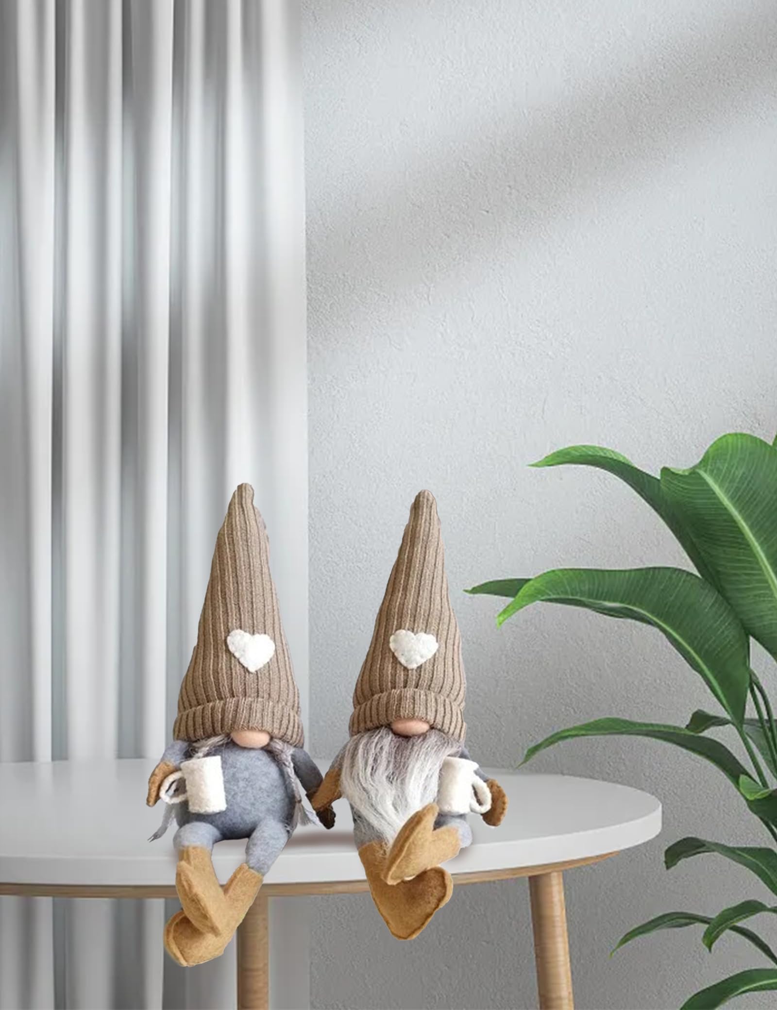 Elfe Fait Main GNOME Décoration Intérieur Café Pâques 2 Pièces