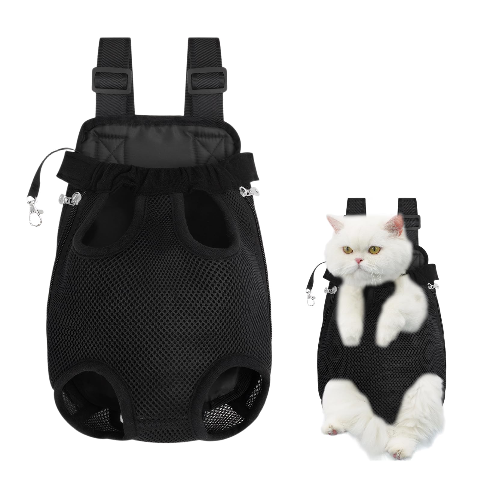 Haustier Rucksack Tragbar - Atmungsaktiv Für Kleine Hunde & Katzen Bis 8kg