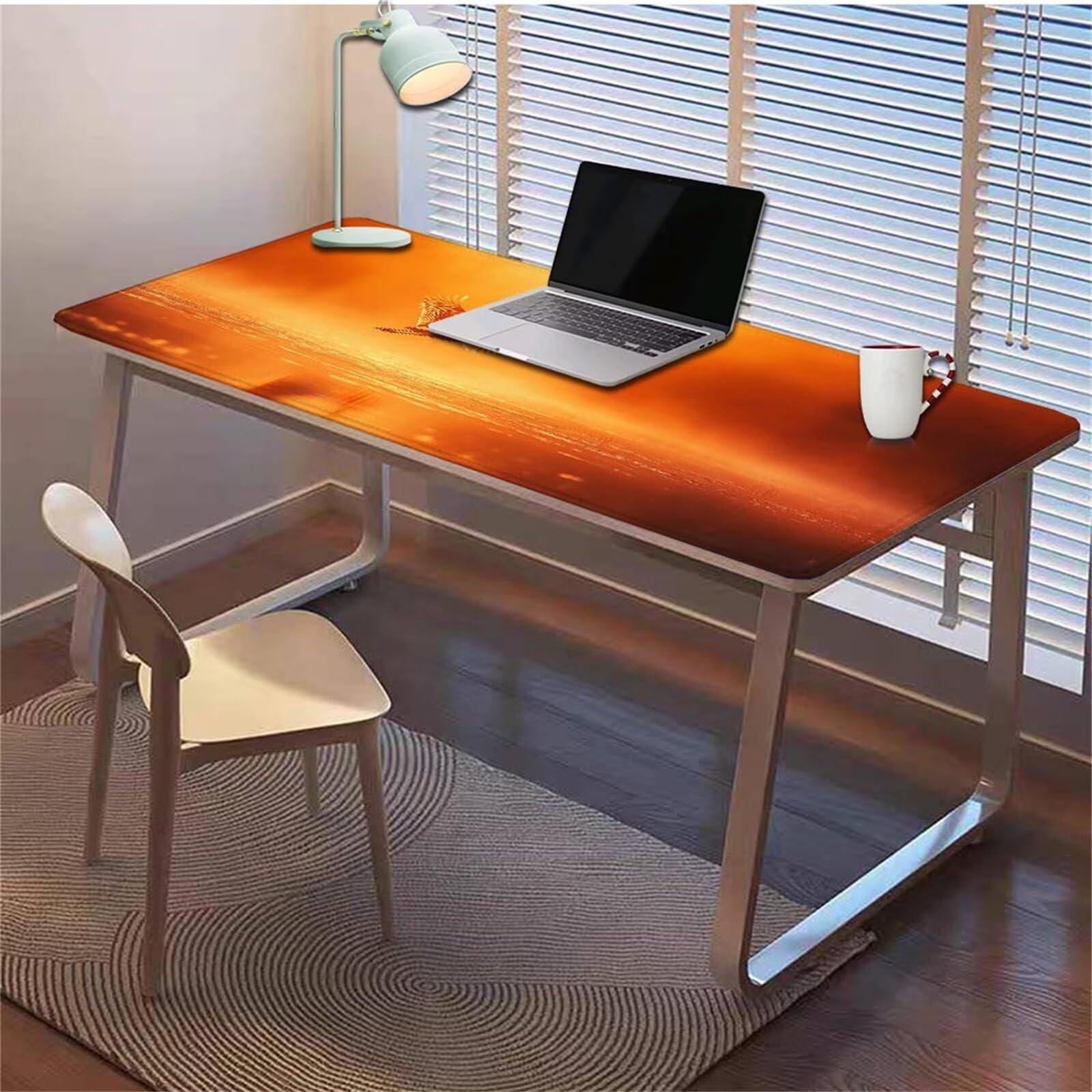 Gamingowa podkładka pod mysz 1200 x 600 x 3 mm, XXL, wodoszczelna, odporna na ścieranie, z przyszytymi krawędziami, żółta, podkładka na biurko, poprawia prędkość i precyzję do komputera, laptopa