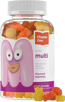 Zahler - Chapter One Kids Multivitamin Gummy with 13 Vitamins & Nutrients 120 Flavored Gummies - Certified Kosher Kids Vitamins Including Vitamin C, D3, Zinc & More - Delicious Multivitamin Gummies