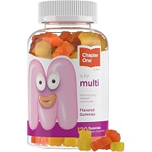 Zahler - Chapter One Kids Multivitamin Gummy with 13 Vitamins & Nutrients 120 Flavored Gummies - Certified Kosher Kids Vitamins Including Vitamin C, D3, Zinc & More - Delicious Multivitamin Gummies