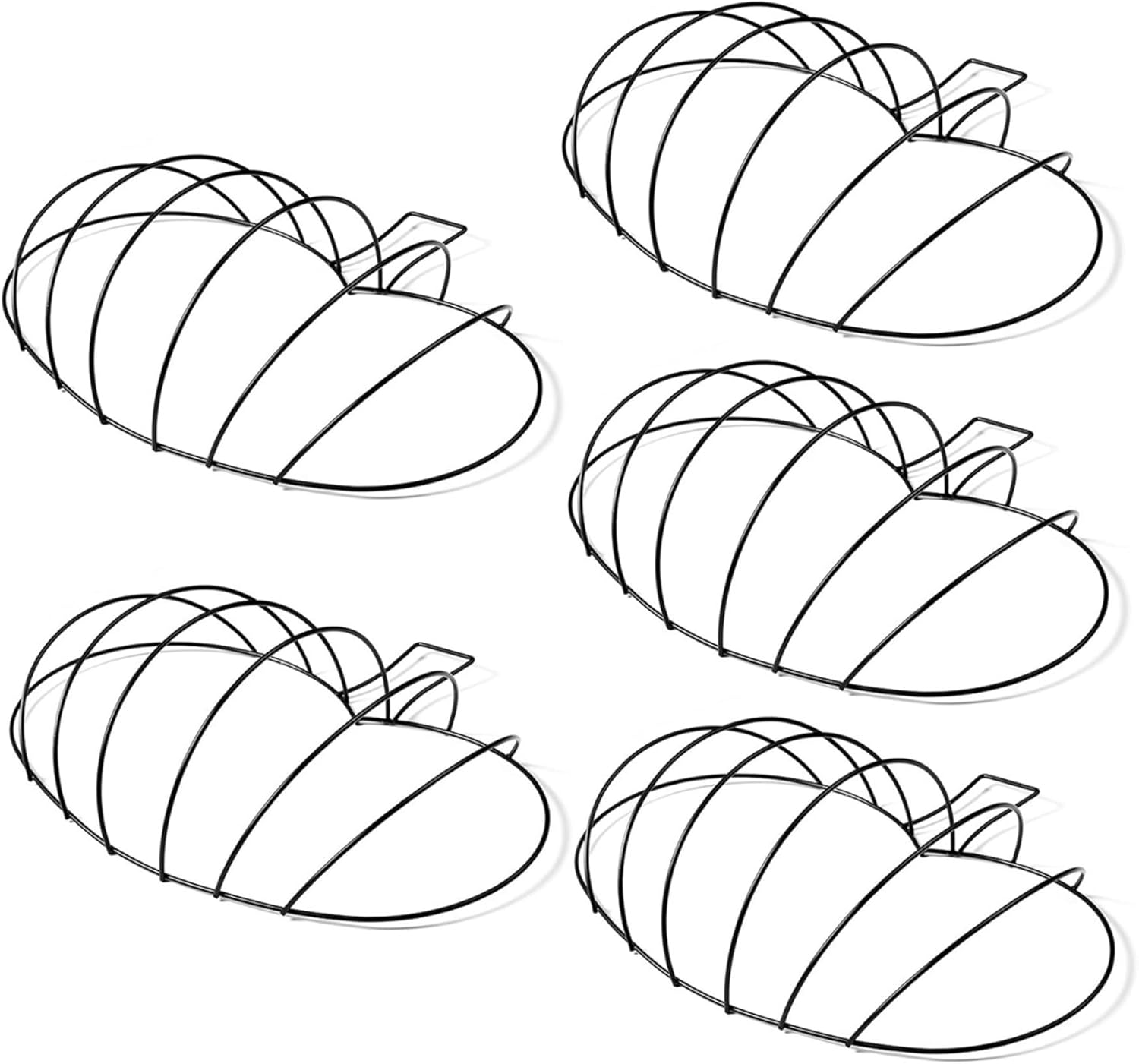 Metal Pumpkin Wreath Form - 5PCS Wire Floral Frame, Metal Wire Frame