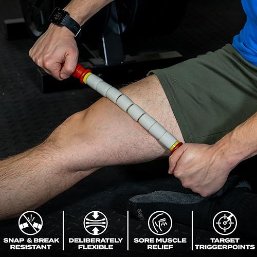 Miniatura 9 de Nine 4 Nine - Rodillo de masaje flexible de 24 pulgadas (contorneará a cualquier músculo), recuperación muscular de cuerpo completo y liberación