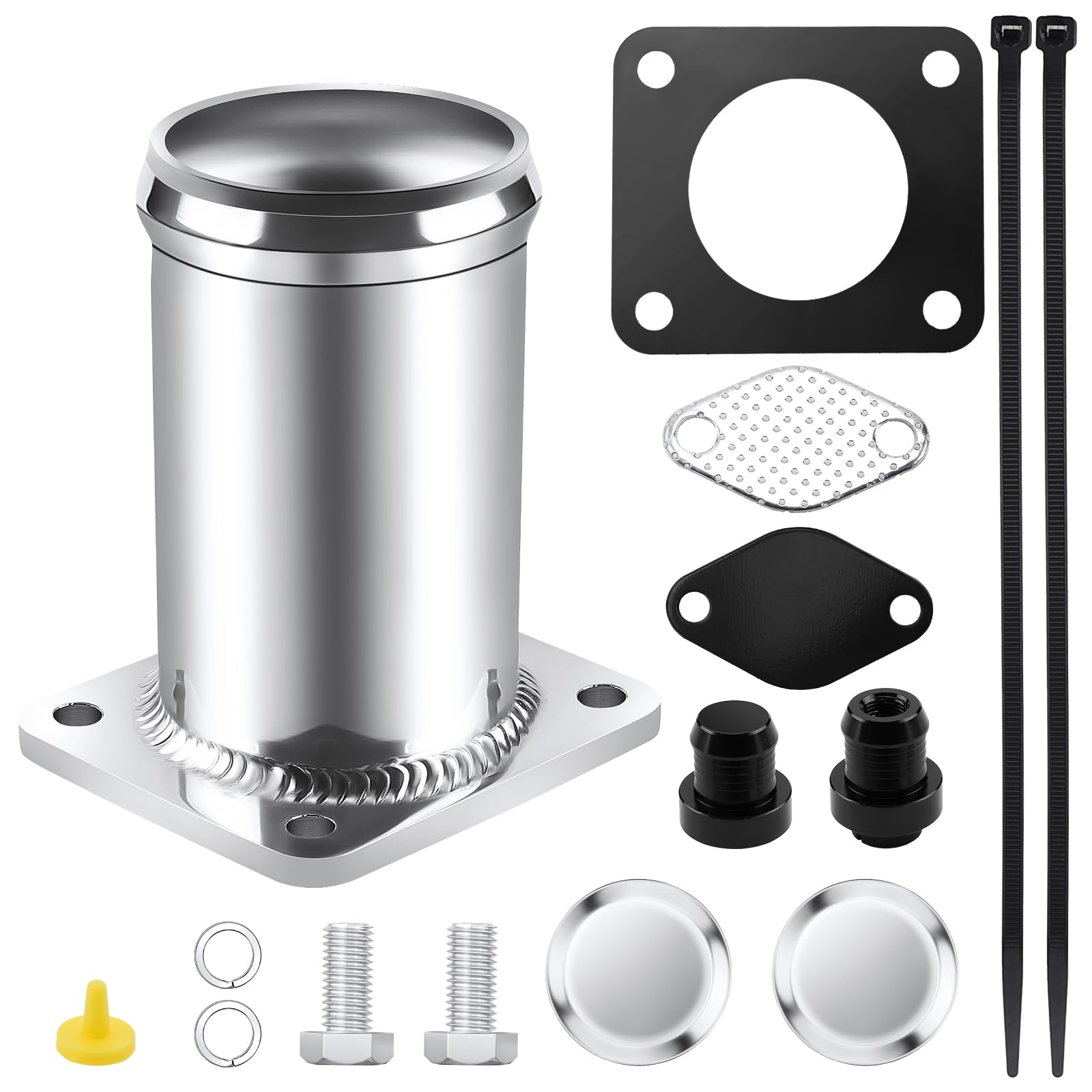 KAOLALI Kit di rimozione valvola EGR compatibile con 3 E46, 5 E60, E61, 7 E65, kit di rimozione valvola EGR per X3 E80, X5 E53 con motori 3.0 M57N, 1171778999, 1117804379