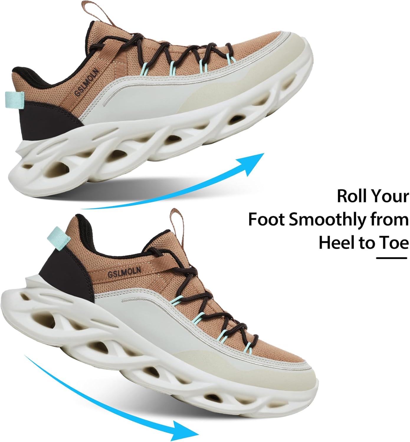 GSLMOLN Men's Walking Running Shoes Lightweight Non-Slip Fashion Casual Sneakers Athletic Breathable Mesh Tennis Sneakers Jogging Cross Training - Image 6