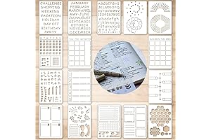 Bullet Journal Dotted Pages and Stencils