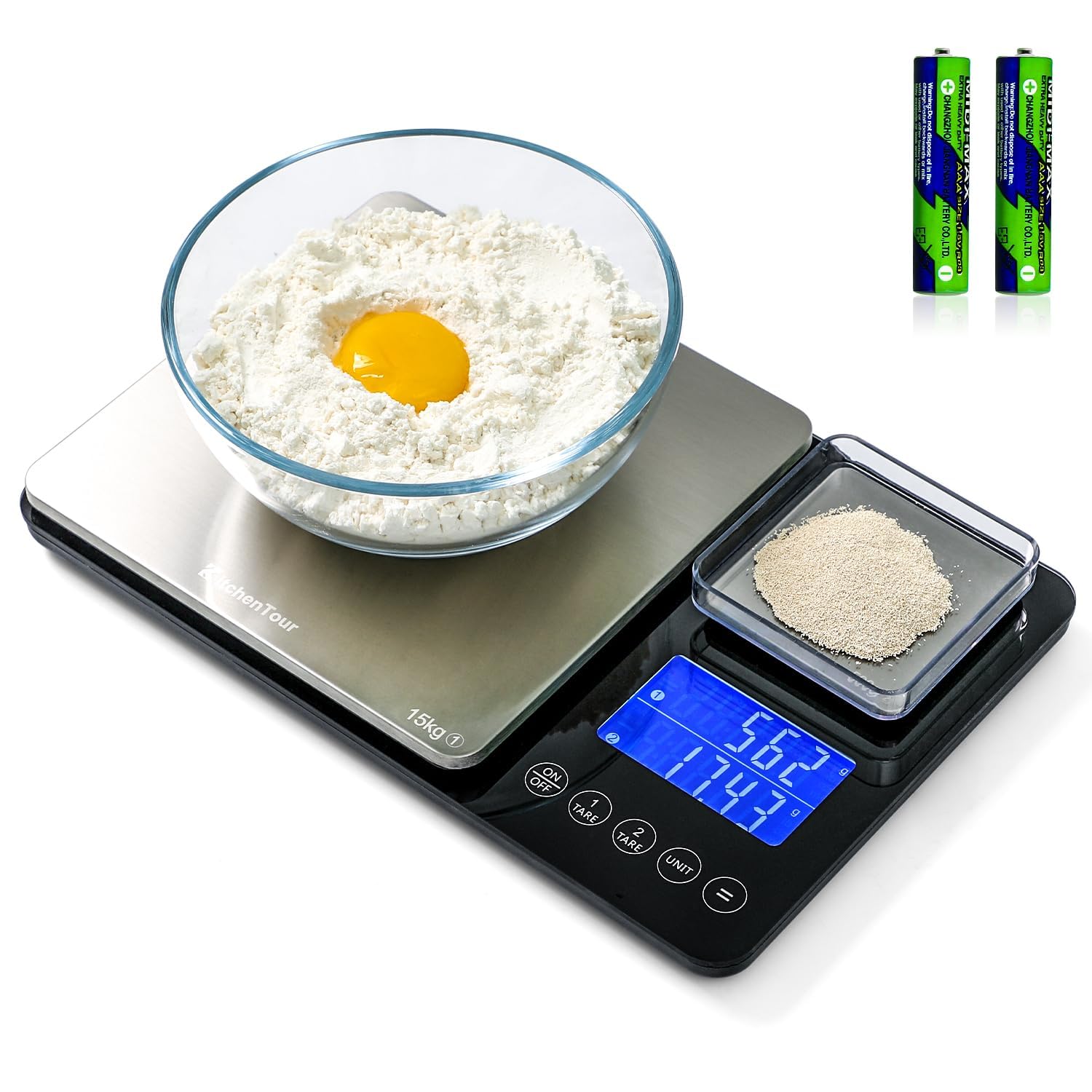 KitchenTour Dual Platform Food Scale