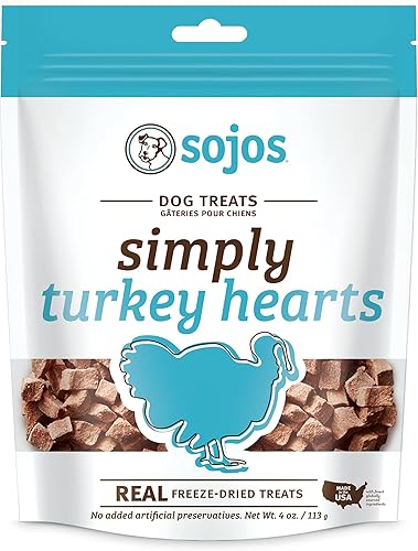 Sojos Simply Turkey - Golosinas liofilizadas para perros, 4 onzas
