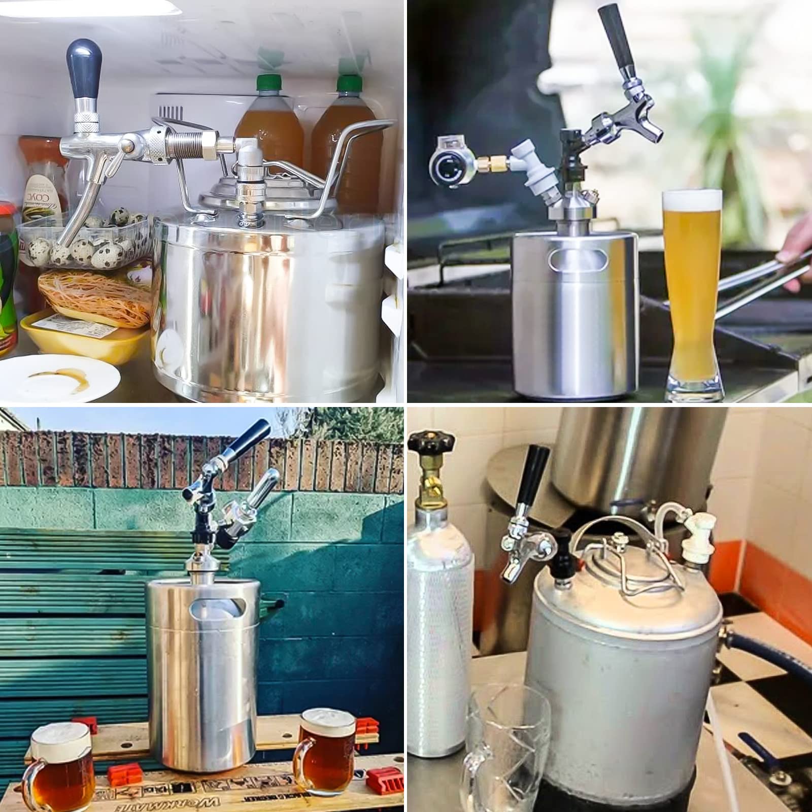 Déconnexion à Bille Acier Inoxydable - Contrôle Débit Pour Fûts Cornelius - Réglage Carbonisation Bière