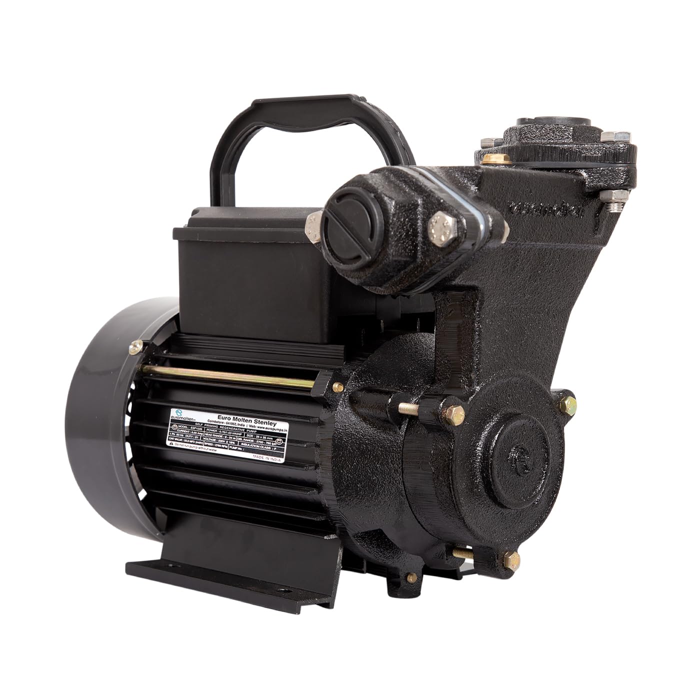 1hp Self Priming Monobloc Water Pump by EUROMOLTEN | Automatic over heat protection | Anti rust CED coating | F Class high temperature Insulation | Leak proof winding technology | Heavy Duty pump-image-42
