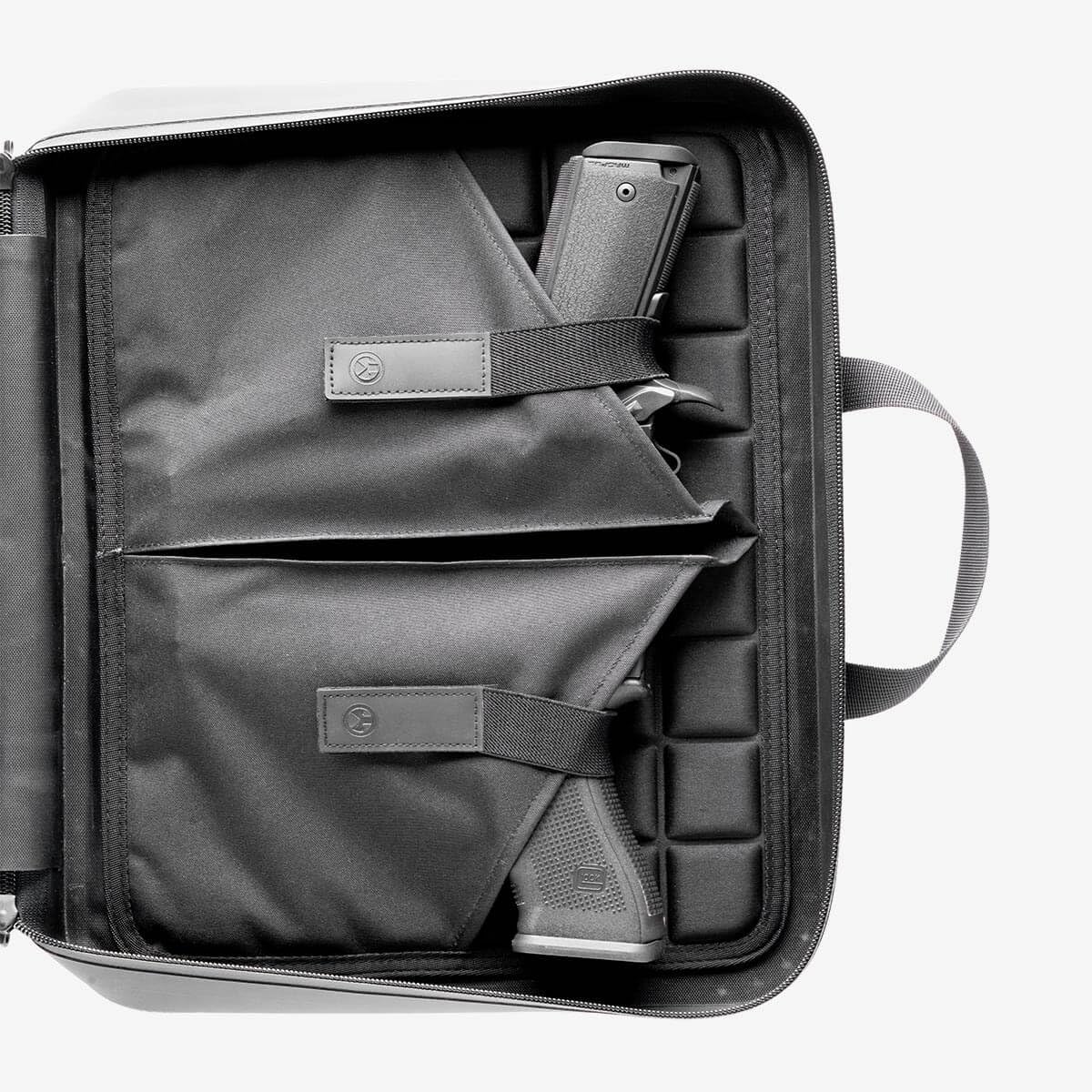 Magpul DAKA Doppel-Pistolenkoffer mit Reißverschluss, halbstarr, Schwarz