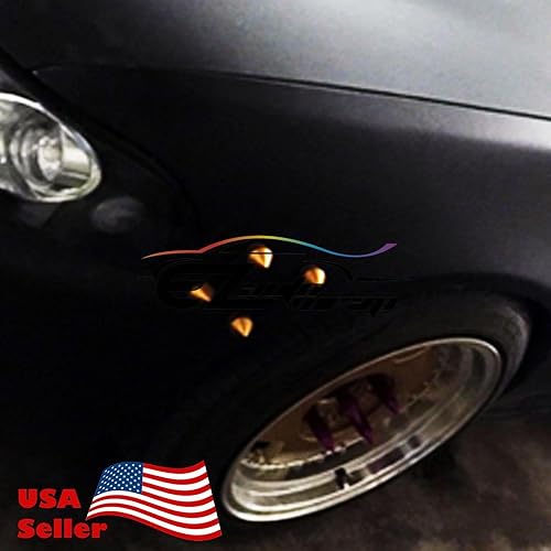 Miniatura 6 de NEO - Juego de tapas de liberación rápida con pinchos cromados para parachoques de coche, guardabarros de maletero y escotilla