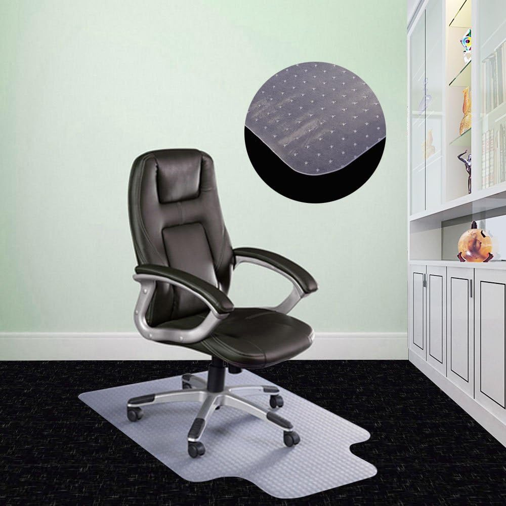 Chair Mat Office Computer Work Hard Floor Safe Protector Non-slip PVC Carpet Mat 36"X48" (900×1200×1.5mm)