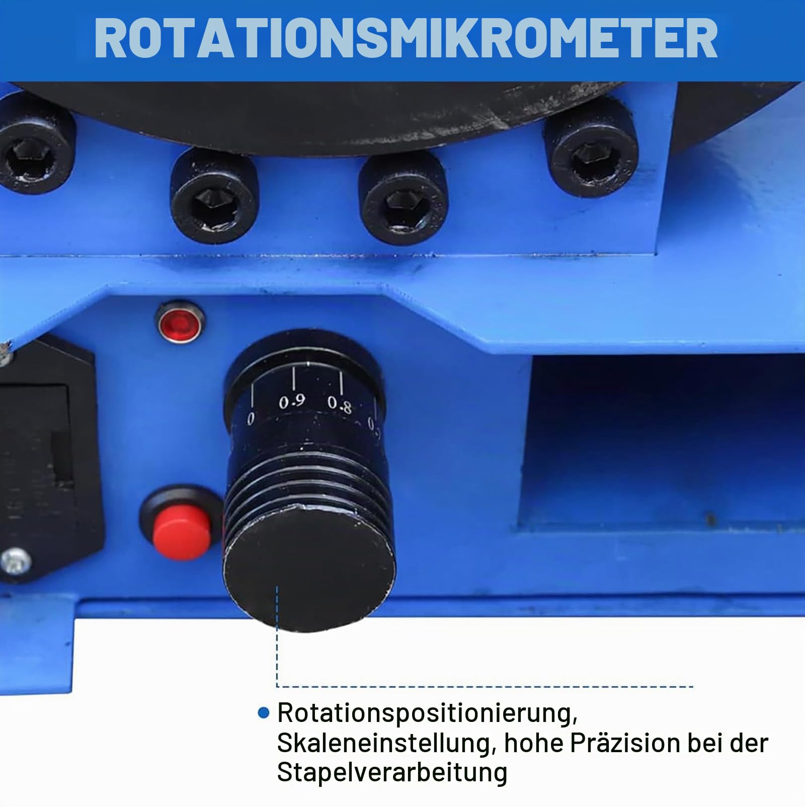 Hydraulikschlauch-Presse, Hochleistungs-Crimpwerkzeug mit 8 Matrizensätzen | 0,01mm Mikrometer-Präzision, ideal für KFZ-Klimaleitungen, landwirtschaftliche Maschinen und die Reparatur Hydraulikschläuche