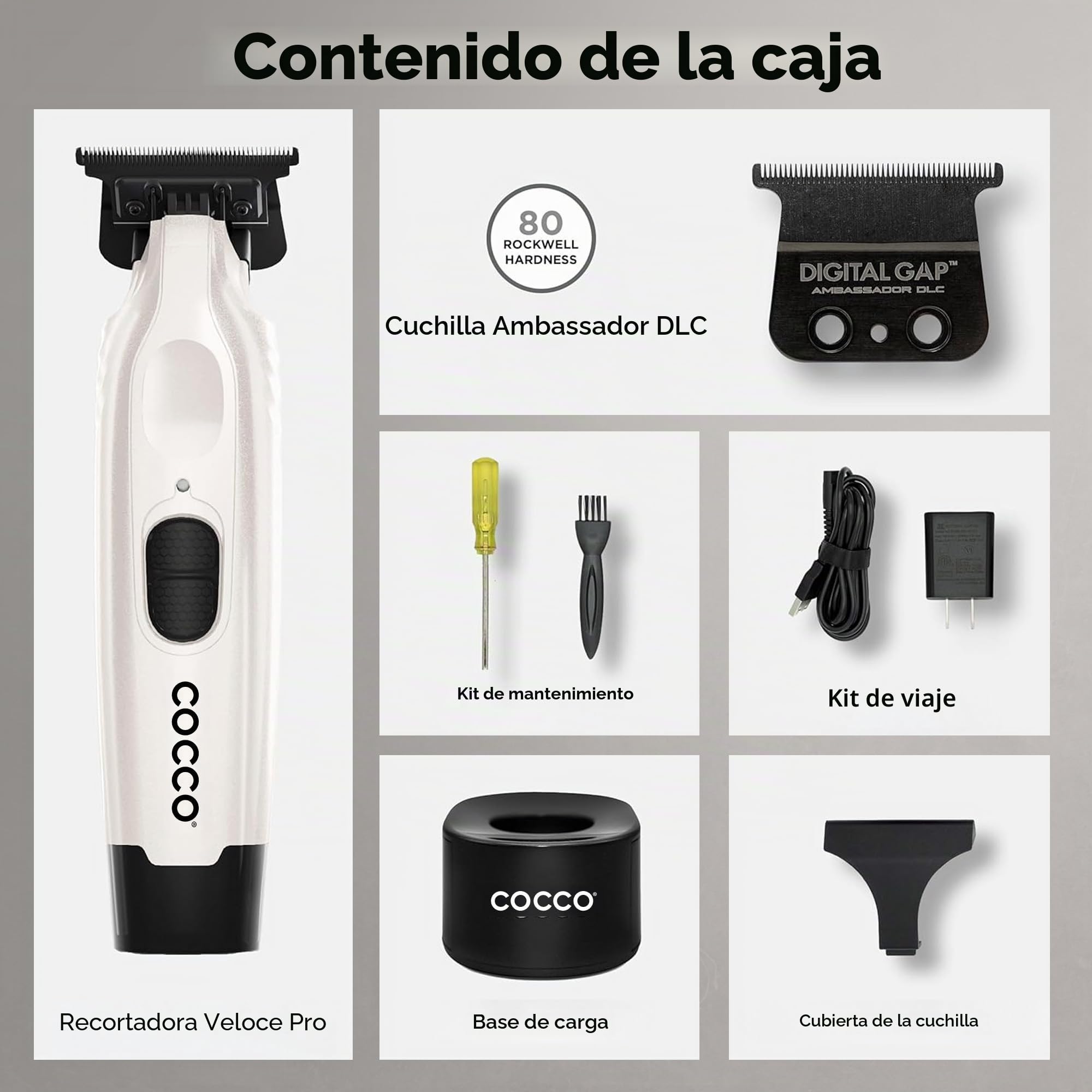 Cocco Veloce Pro Trimmer Pearl White - recortadora de acabado