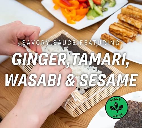 Miniatura 5 de Seed Ranch - Salsa Everything But The Sushi & Dumplings - Salsa de inmersión y remojo salada y suave - Sin gluten - Jengibre, Miso, Wasabi