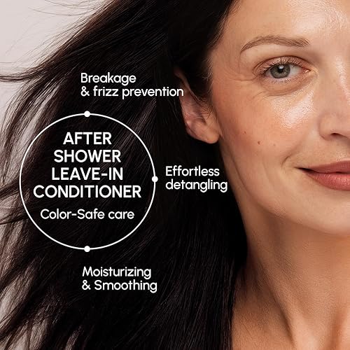 Miniatura 3 de MAREE Acondicionador sin enjuague para cabello seco dañado, acondicionador sin enjuague para cabello rizado, teñido