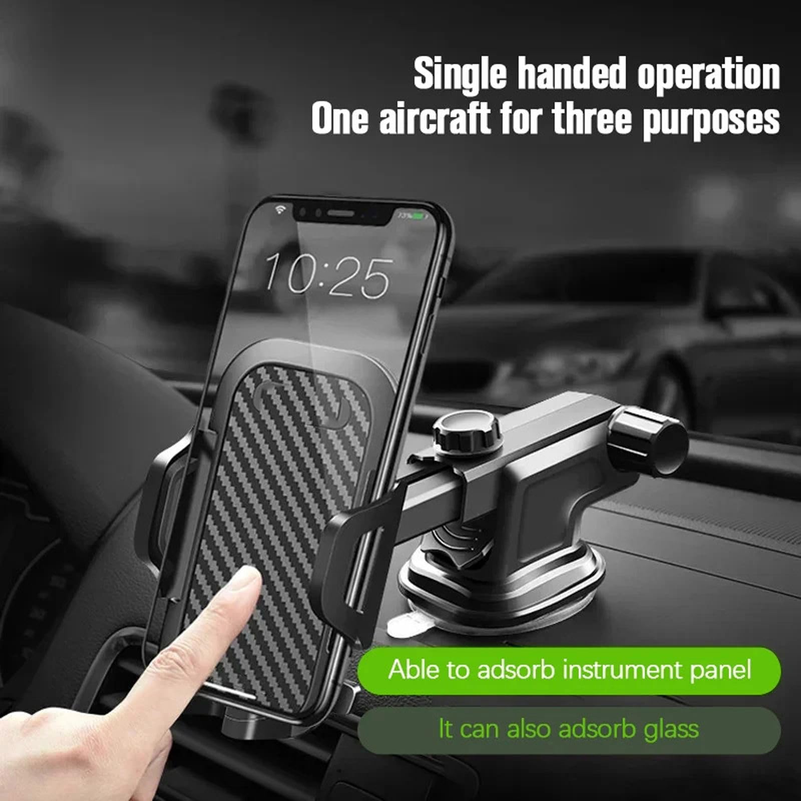 Sucker Car Phone Holder Cup Inteligentny telefon Komórka Wsparcie w uchwycie samochodowym, Pasuje do iPhone'a Xiaomi Samsung