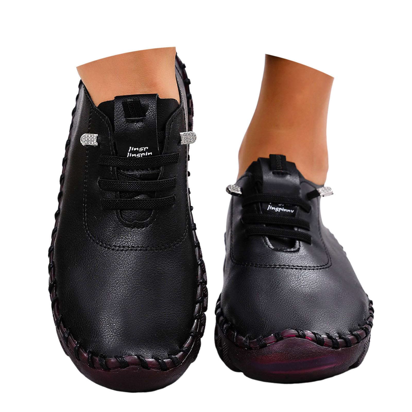 Chaussures orthopédiques Souples pour Femmes, Respirantes et tissées, Chaussures de Marche à Enfiler en, Soutien de la voûte Plantaire, Baskets à Destockage Femme Espadrilles