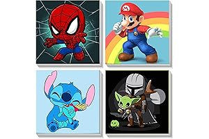 xackcme Paint by Number for Kids, Cartoon DIY Acrylic Oil Painting Kits...