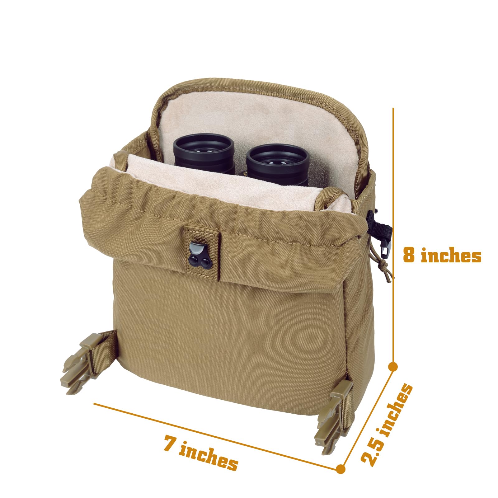 Taktische Universal-Fernglas-Tasche, Fernglasgeschirr, Brusttasche mit langlebigem, leichtem Fernglasgeschirr