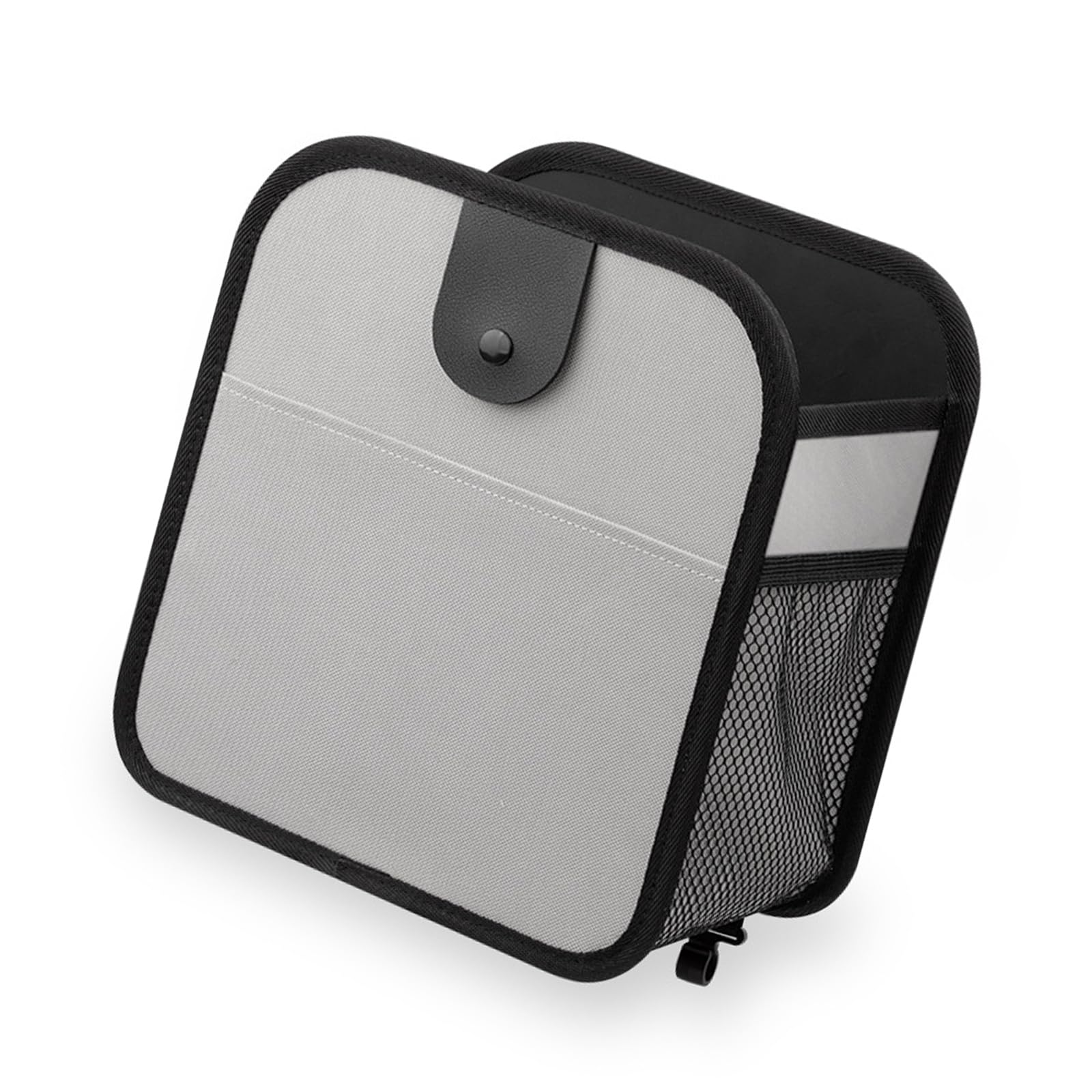 HZBB Multipurpose Vehicle Waste Bag with Stretchable Opening and Pocket Organizes Trash and Small Items Efficiently Transportable Vehicle Bin