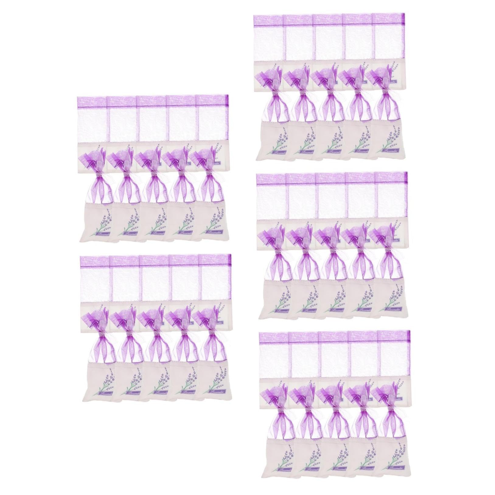FRCOLOR 5 Ensembles De Lavande Séchée Sachets De Thé Réutilisables Pour Le Thé En Vrac Pot-pourri Pochette Rangement Pochette De Rangement Sachets Décoratifs Coton 20 Pièces * 5