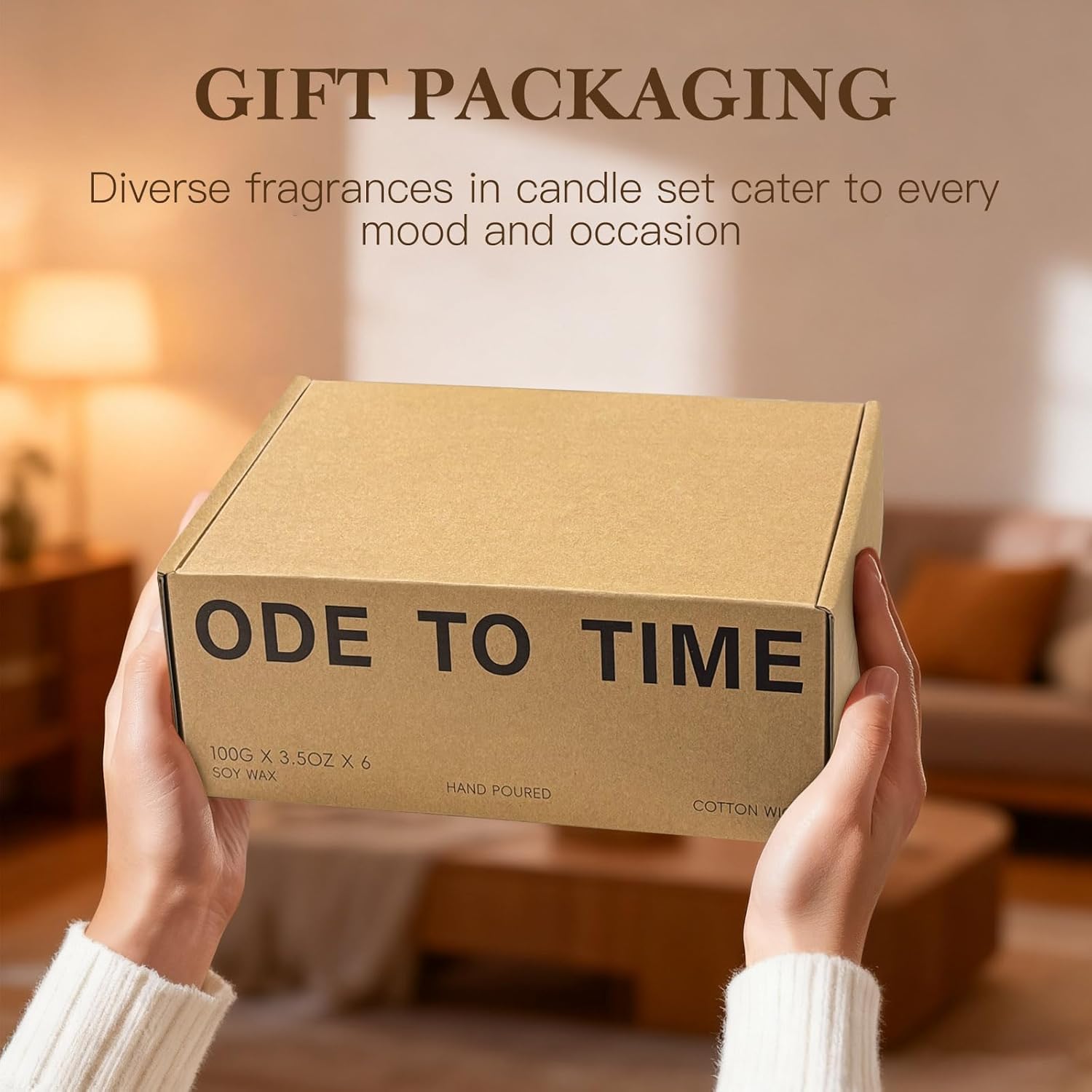 6-Pack Scented Candles for Home, 3.5 Oz Soy Wax Candles Gift Set with Lavender Chamomile & Eucalyptus Mint for Brithday Gifts Women, HomeMeditation & Spa - Image 8