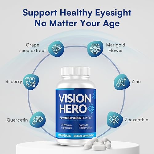 Miniatura 3 de Advanced Vision Support, suplementos para los ojos, 60 cápsulas de suplementos de salud ocular para adultos (paquete de 1)