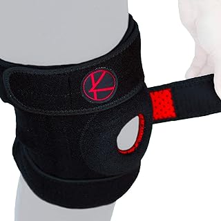 Plus Size Knee Brace for Knee Pain Plus Size Women and Men - Adjustable Knee Brace with Side Stabilizers. Knee Support for Meniscus Tear and Arthritis (4XL/5XL/6XL Black)