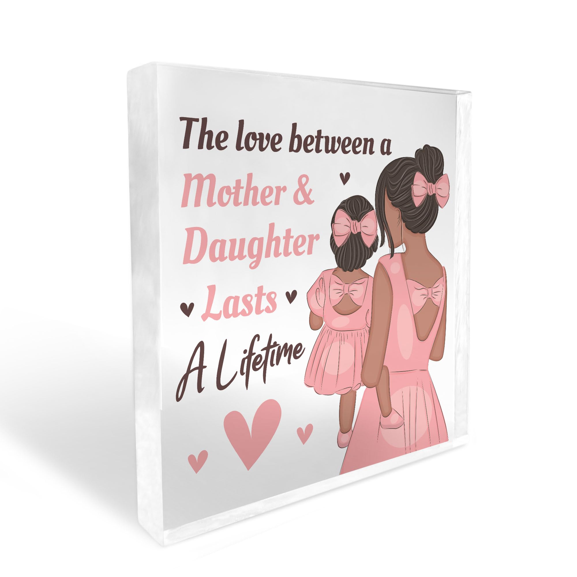Red Ocean Mother And Daughter Plaque Block Mum Gift Daughter Gift Christmas Birthday Gift For Mum Daughter Keepsake Love Gift