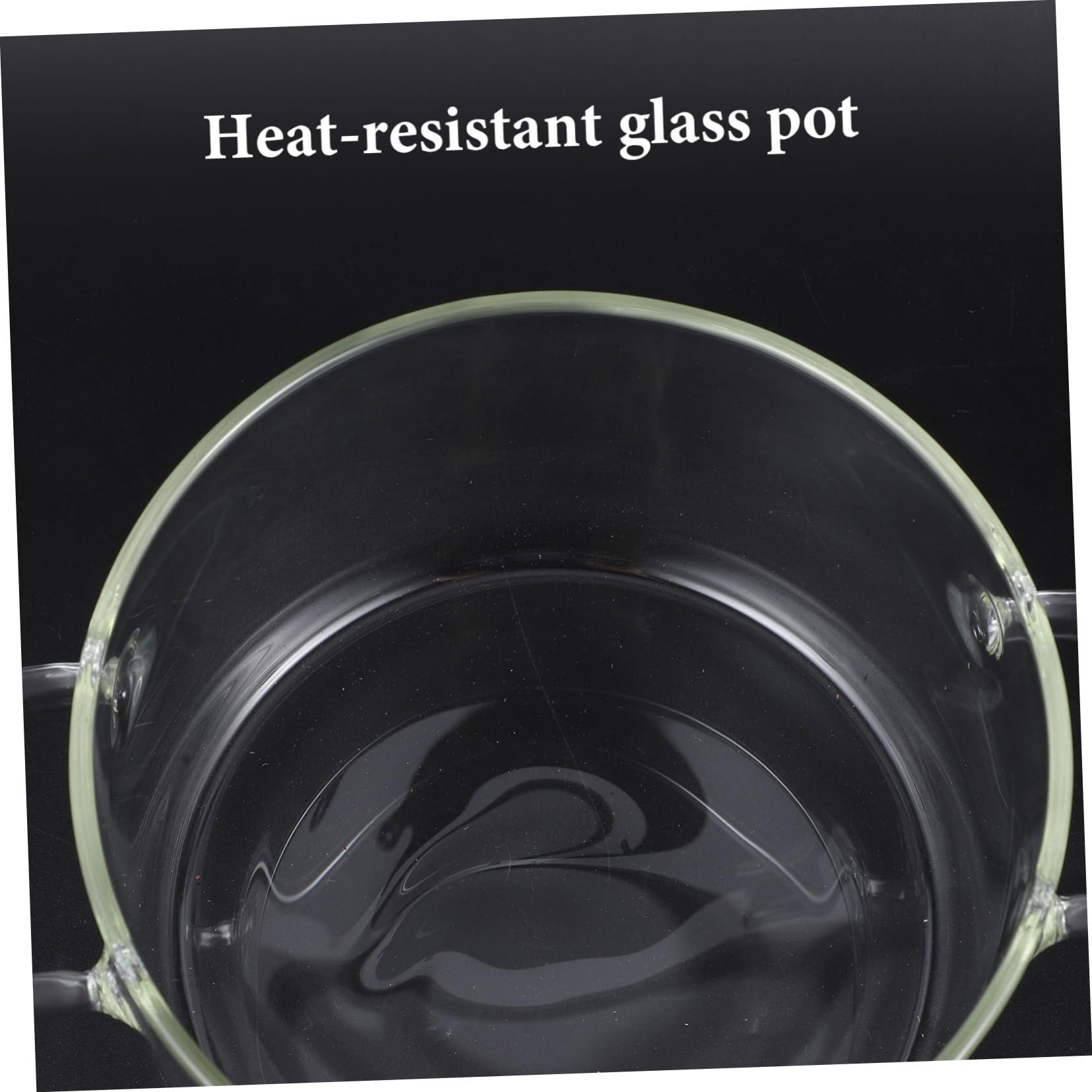 Glas Schmortopf mit Deckel und Griff für Babybrei und Suppen | Kochgeschirr aus Glas, Ausreichendes Fassungsvermögen, Sichere Erwärmung, für Herd Geeignet