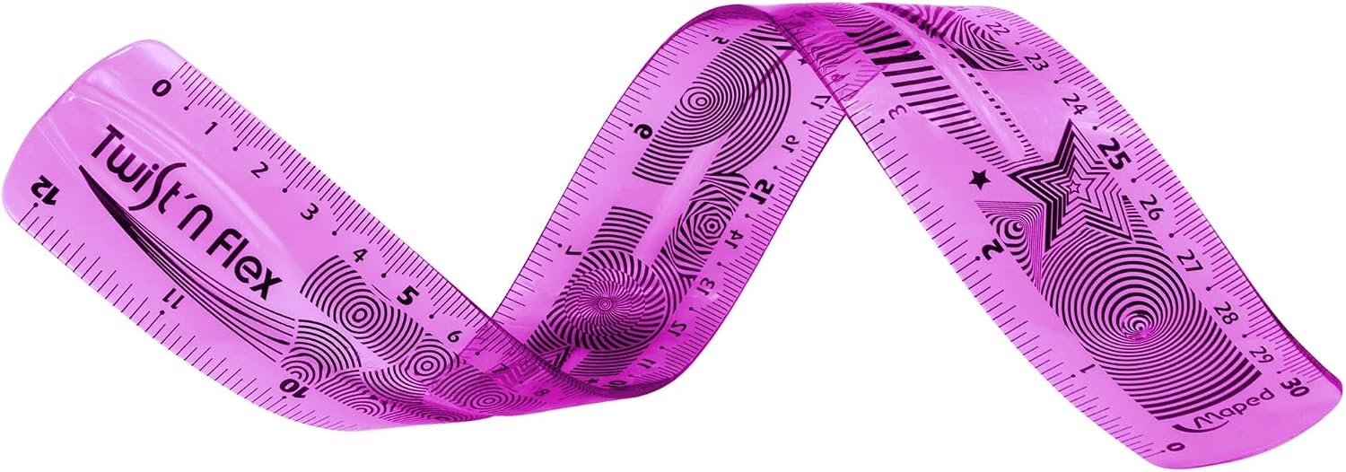 Maped Twist'N Flex Ruler 12 Inch / 30cm, Assorted Colors (279010)