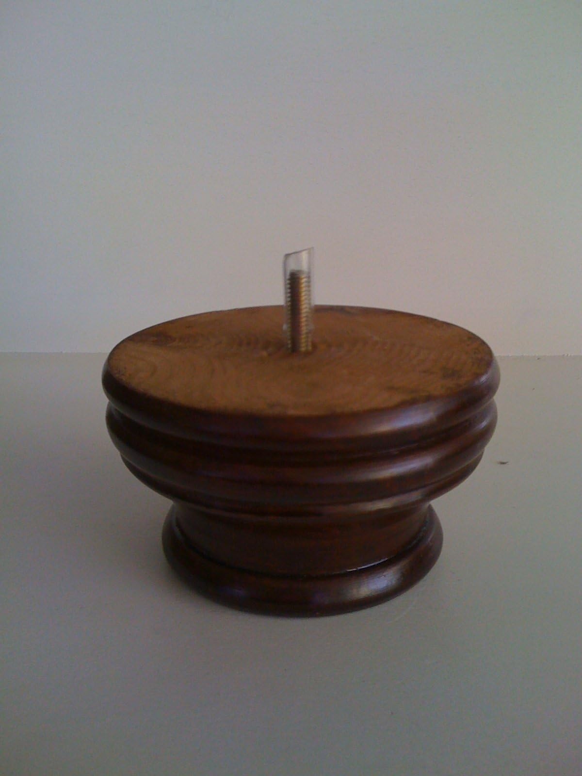 3" Round Wooden Sofa, Cough, Furniture Leg-Cherry Finish