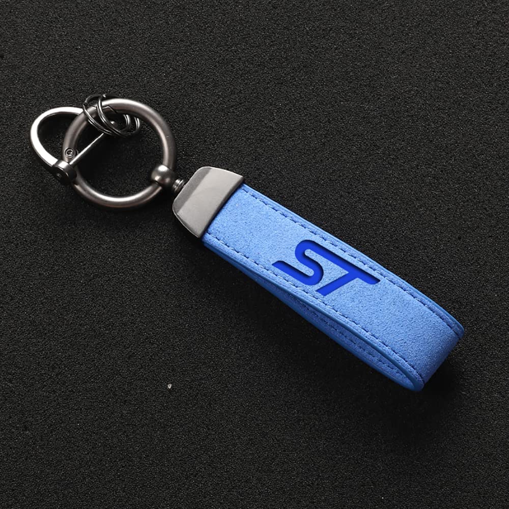 GALGAN Car Key Rings Unisex Keyring for Ford ST Fusion Everest Escape Explorer Edge Mondeo Focus Ecosport Fiesta Kuga Gifts Keychain Car Accessories,Blue