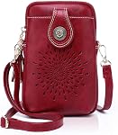 APHISON Petits Sacs pour le corps des femmes tendance, Leather Crossbody Phone Purses Sacs à main avec sangle réglable