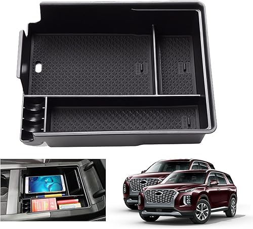 Bandeja organizadora de consola central Palisade 2022 para Hyundai Palisade 2022-2020, caja de almacenamiento para reposabrazos Hyundai Palisade