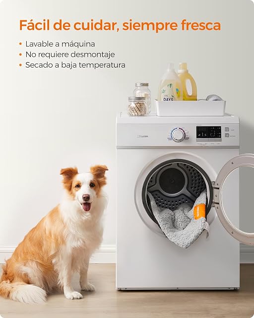 Foto 5 de 6 de Feandrea Manta Cálida para Perros y Gatos, 90 x 65, M, Lavable en Lavadora