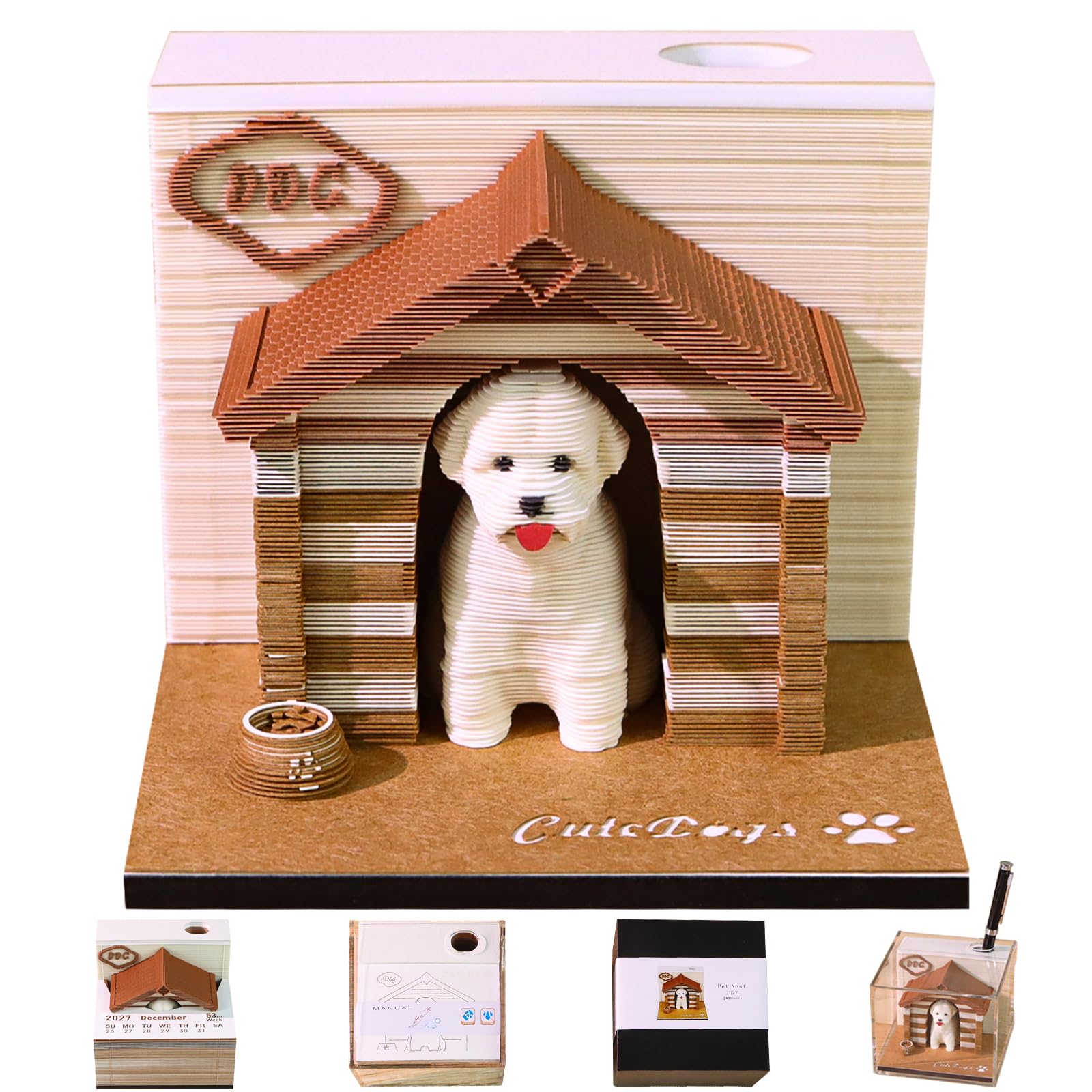 3D Calendar 2027 (Pet House)