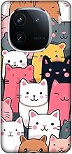NDCOM for iQOO 12 Back Cover Premium | Sleek iQOO 12 Back Cover | Stylish iQOO 12 Case | Protective Case for iQOO 12 |Cute Animated Cats Printed Hard Case