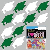 Vista 152 de Confeti Grad Cap Negro, Púrpura Combo - 2 bolsas de media onza (1 oz) (8400/8412)