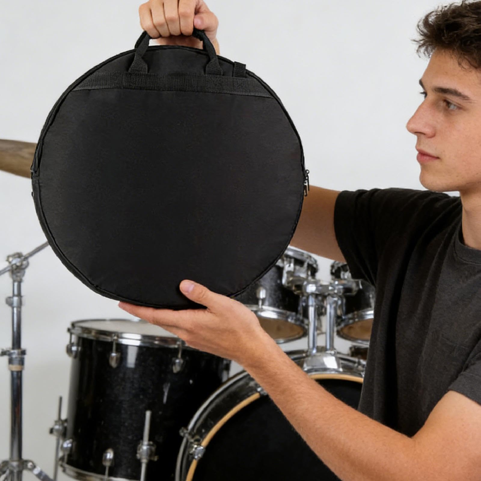 Funda para Platillos, Resistente, de Tela Oxford, para Soporte de Instrumentos de Percusión de Mano.