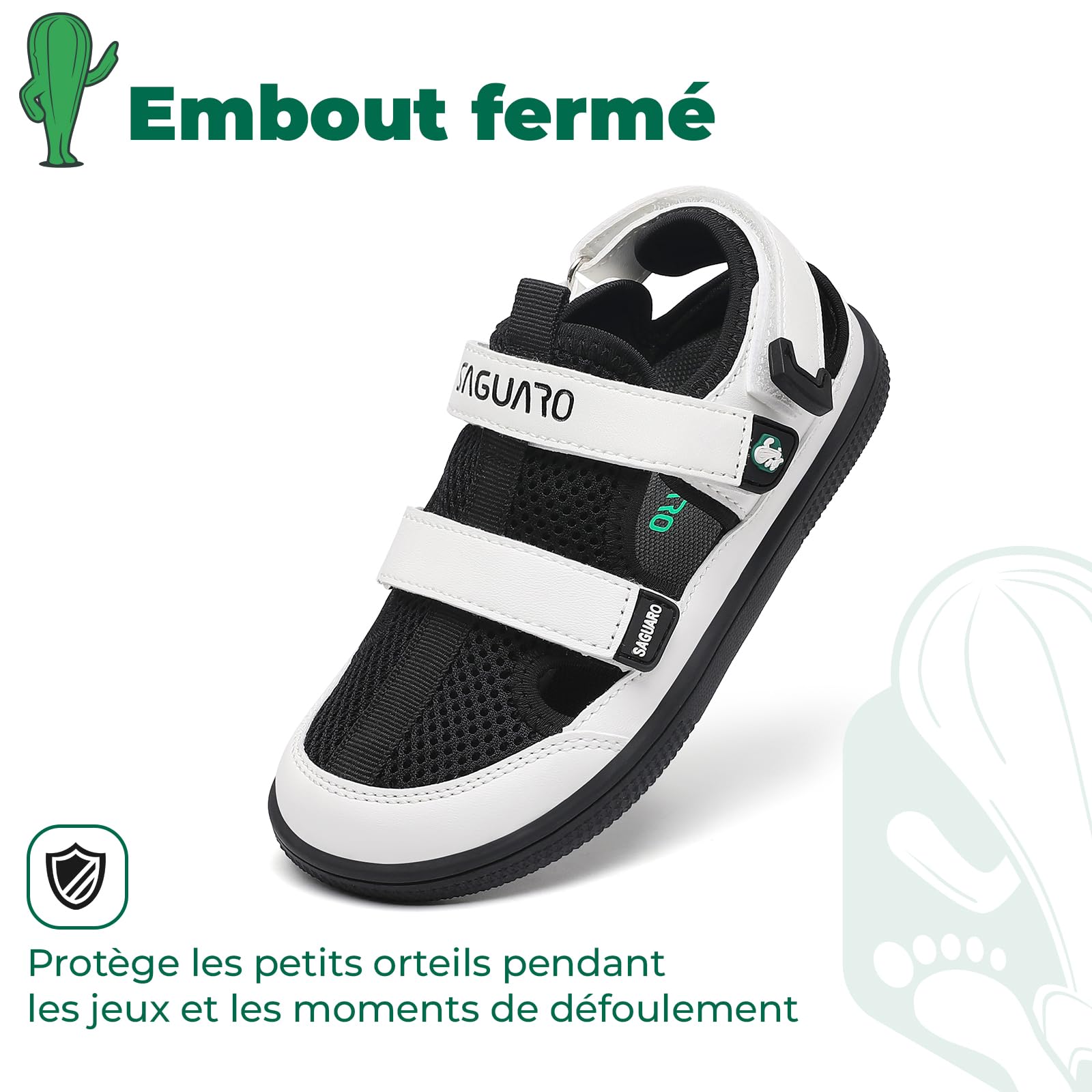 SAGUARO Garçon Sandales D’Été à Bout Fermé - pour Décontractées & Camping, 25-36
