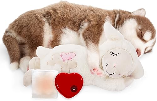 Miniatura 7 de ALL FOR PAWS Animales de peluche para perros con latidos del corazón, juguetes para perros pequeños para aliviar la ansiedad del perro, juguete de